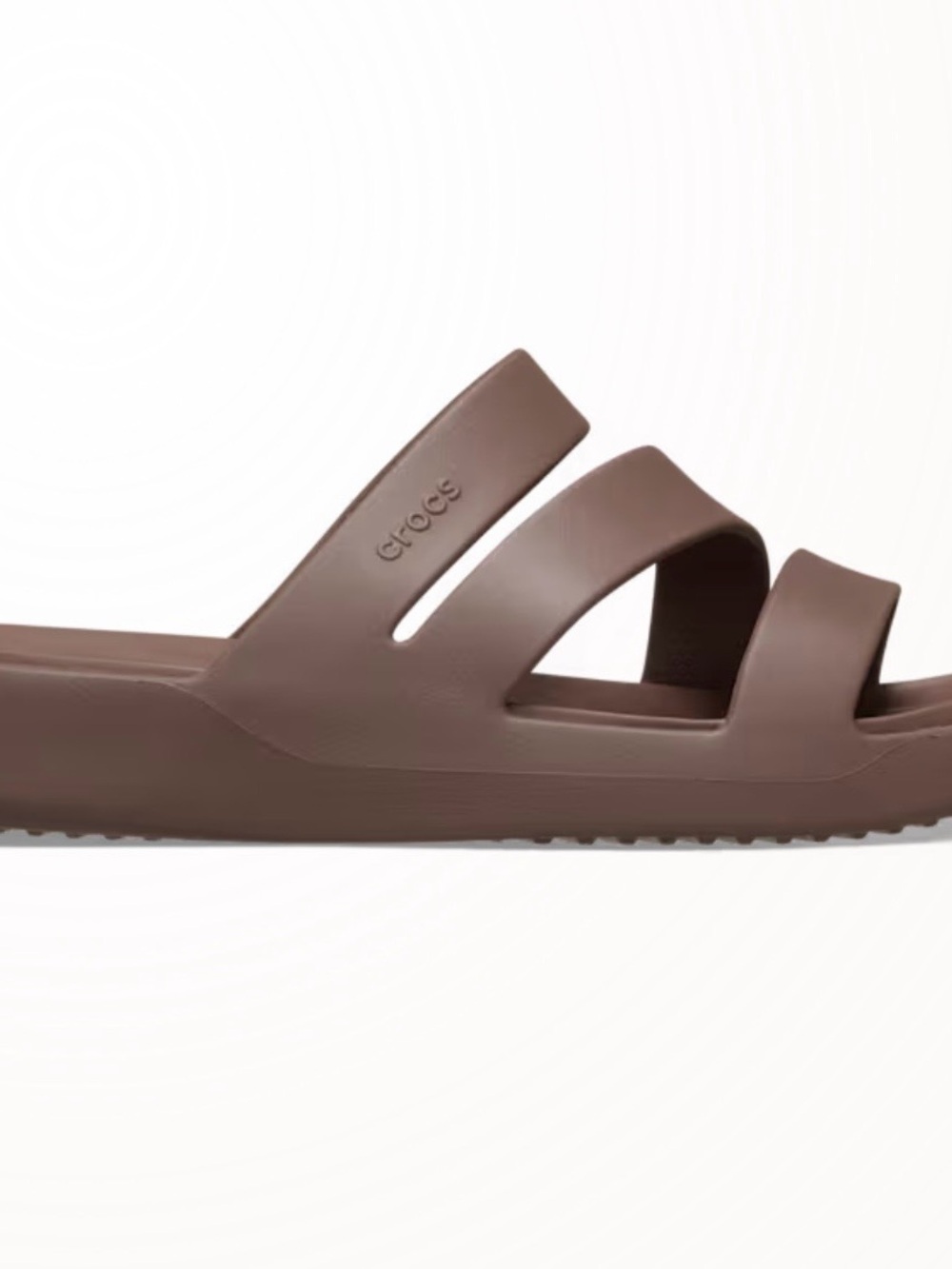 CROCS Getaway Women’s Brown Strappy Slide Sandals NWT - Picture 2 of 3
